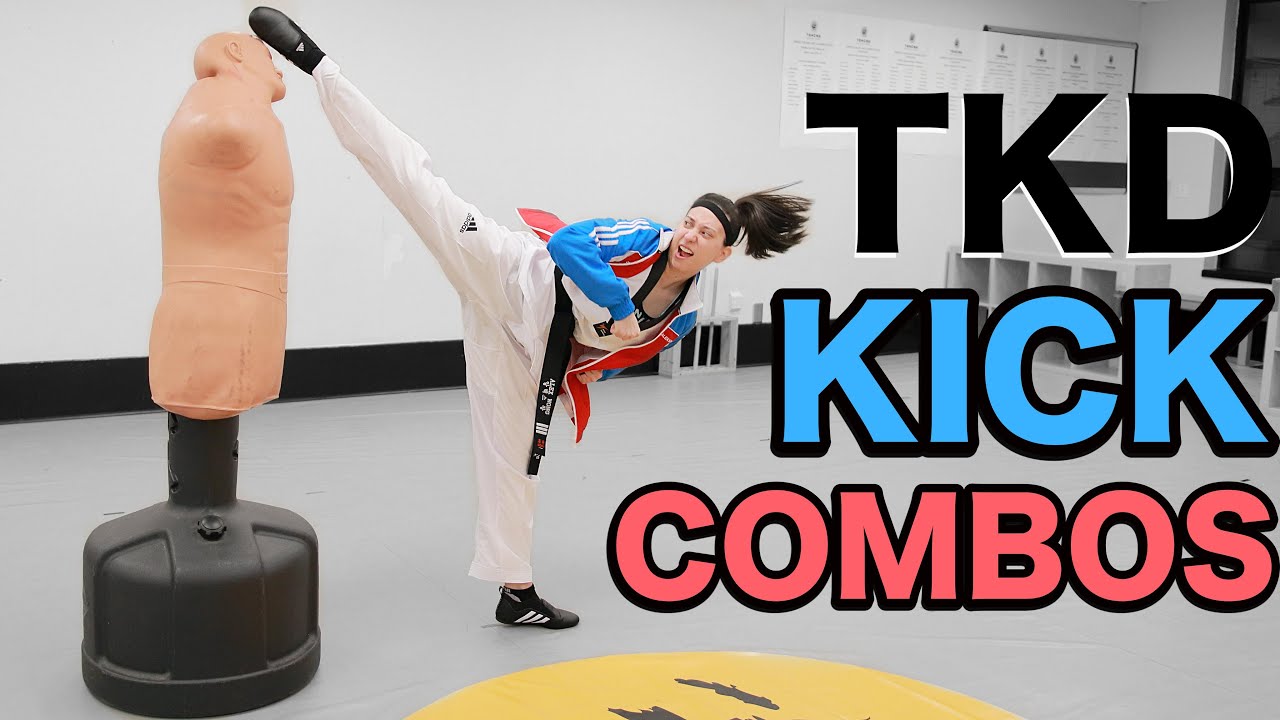 3 Head Kick Combos on BOB XL | TKD