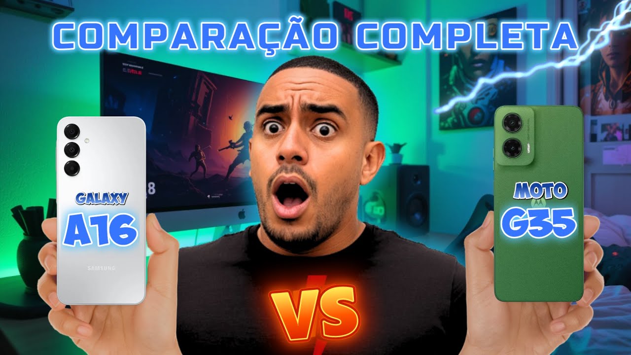 📲 GALAXY A16 vs MOTO G35 | QUAL VALE MAIS A PENA EM 2025 ?? 🔥