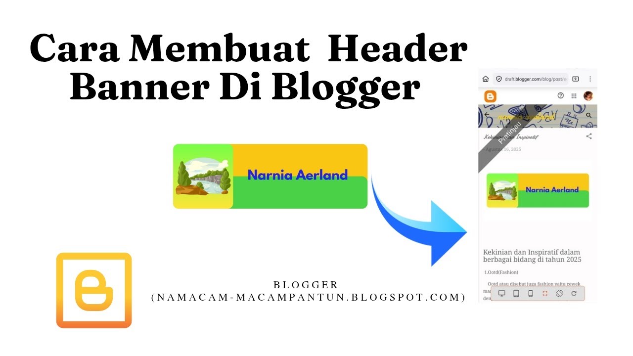 Tutorial Header Banner Blogger Di Canva