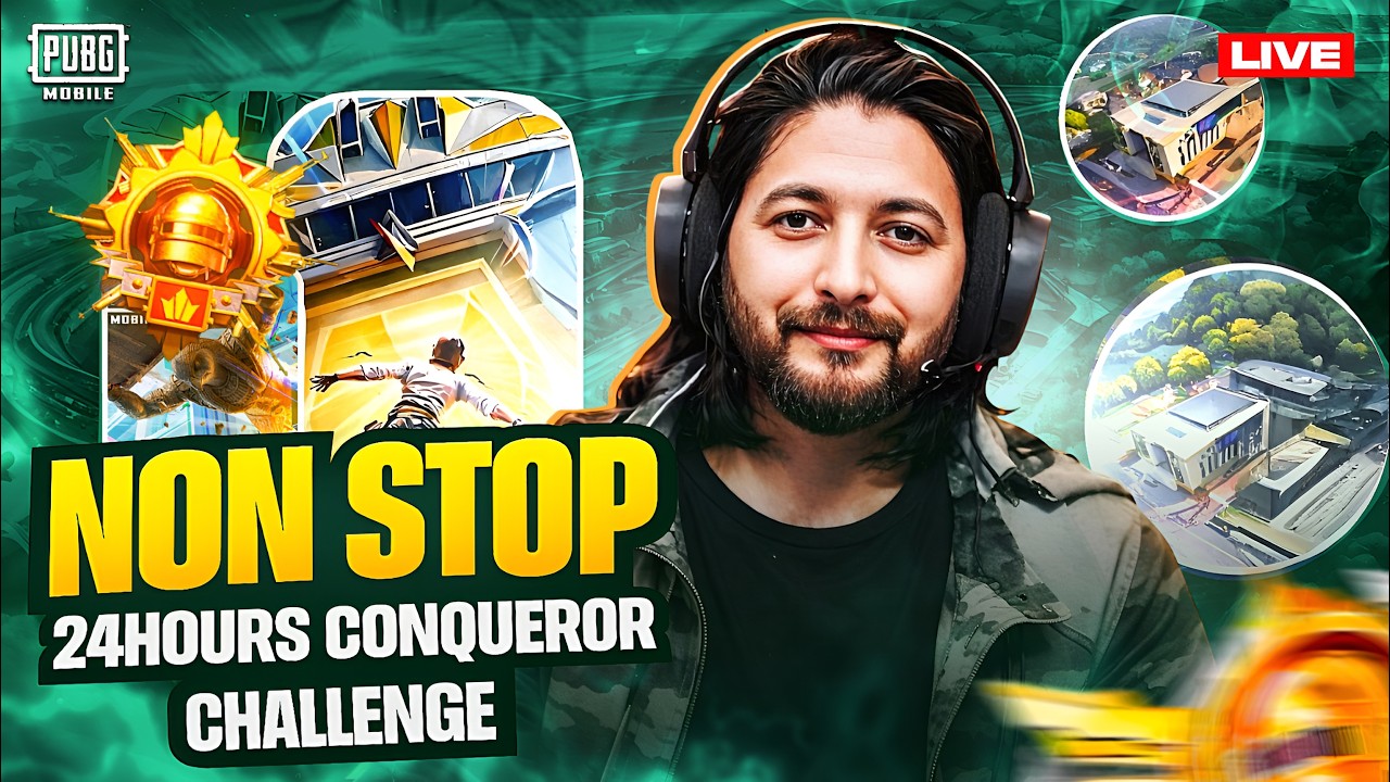 24 HOURS NON STOP STREAM🔥CONQUEROR CHALLENGE🔥 TMG MARKHOR | PUBG Live Stream