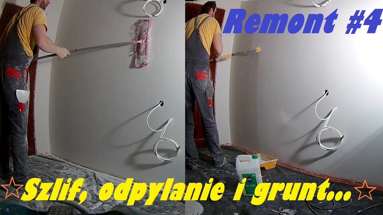 ☆szlif, odpylanie grunt☆ jak zagruntować gładź? jak odpylić ścianę po szlifowaniu? Gruntowanie ścian