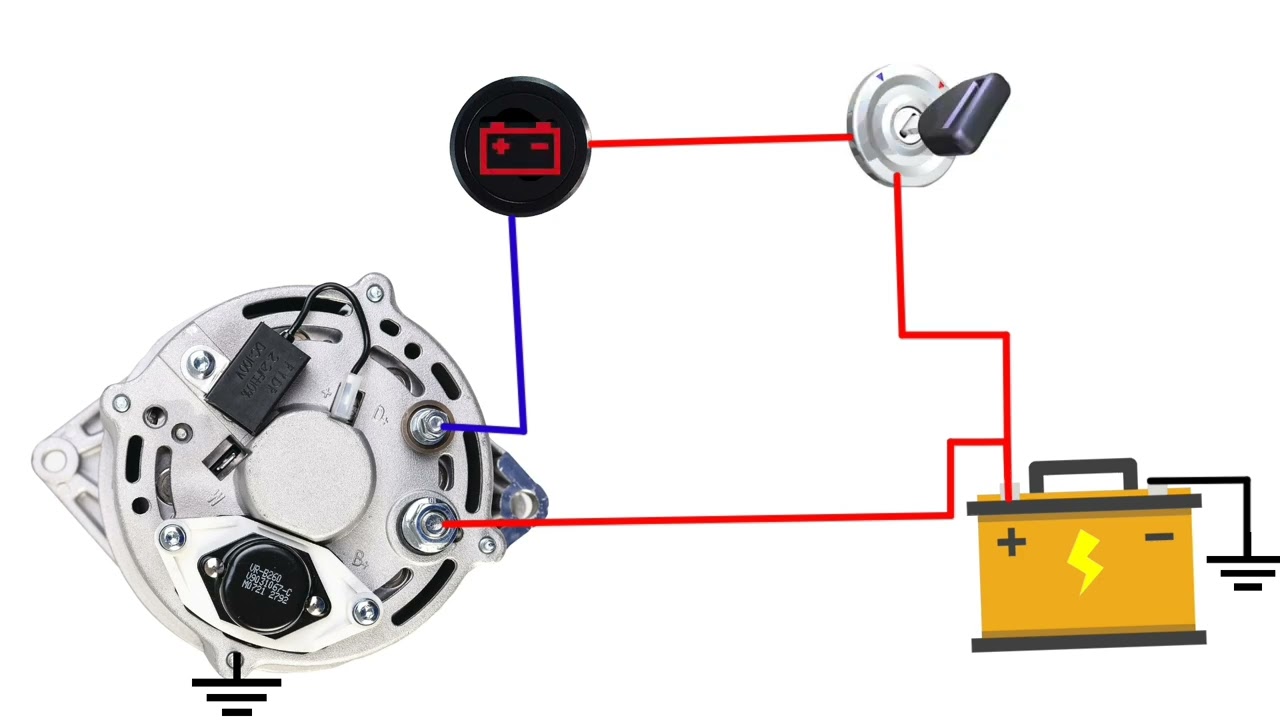 How to wire bosch 12v 120amp alternator | bosch 3 wire alternator wiring diagram
