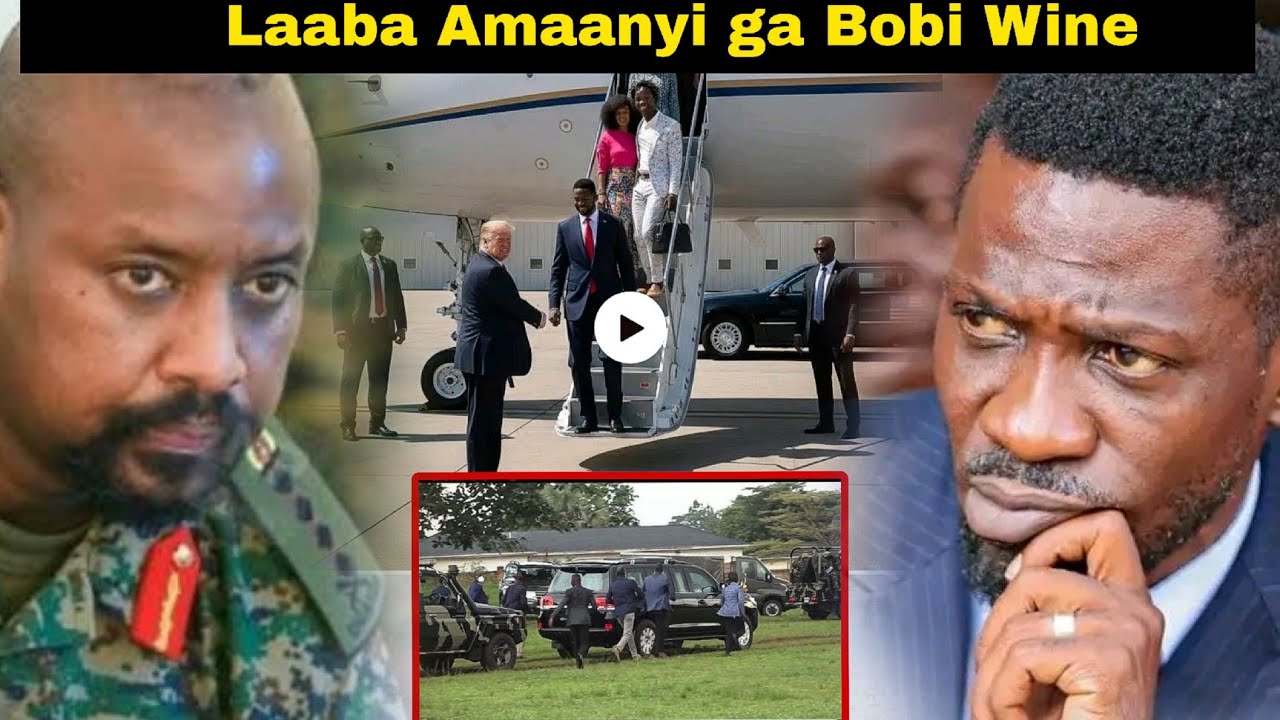 Agakagwawo! Gen muhoozi nga bamutwala USA emusazeeko Laaba Amanyi ga Bobi wine bibino 