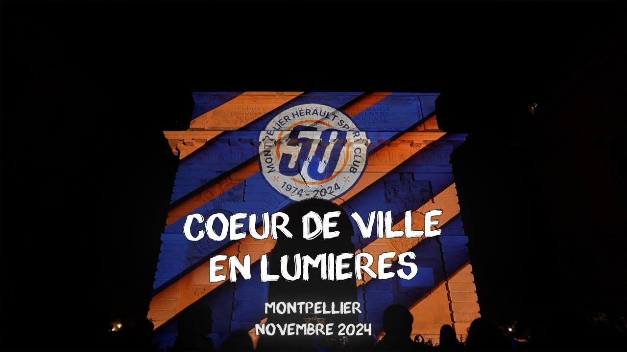 Cœur de ville en lumières 2024 à Montpellier : tour de l'Ecusson et tous les spectacles