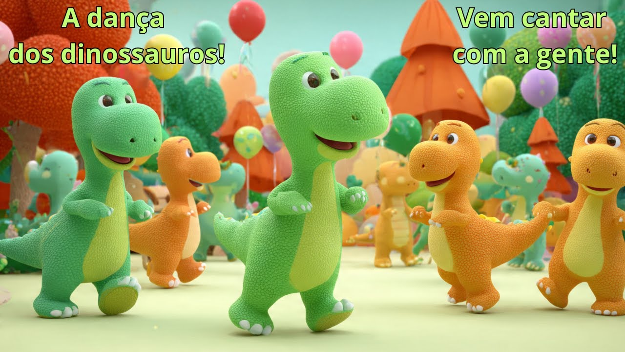 Música Infantil  - A Dança dos Dinossauros! Vem cantar com a gente!