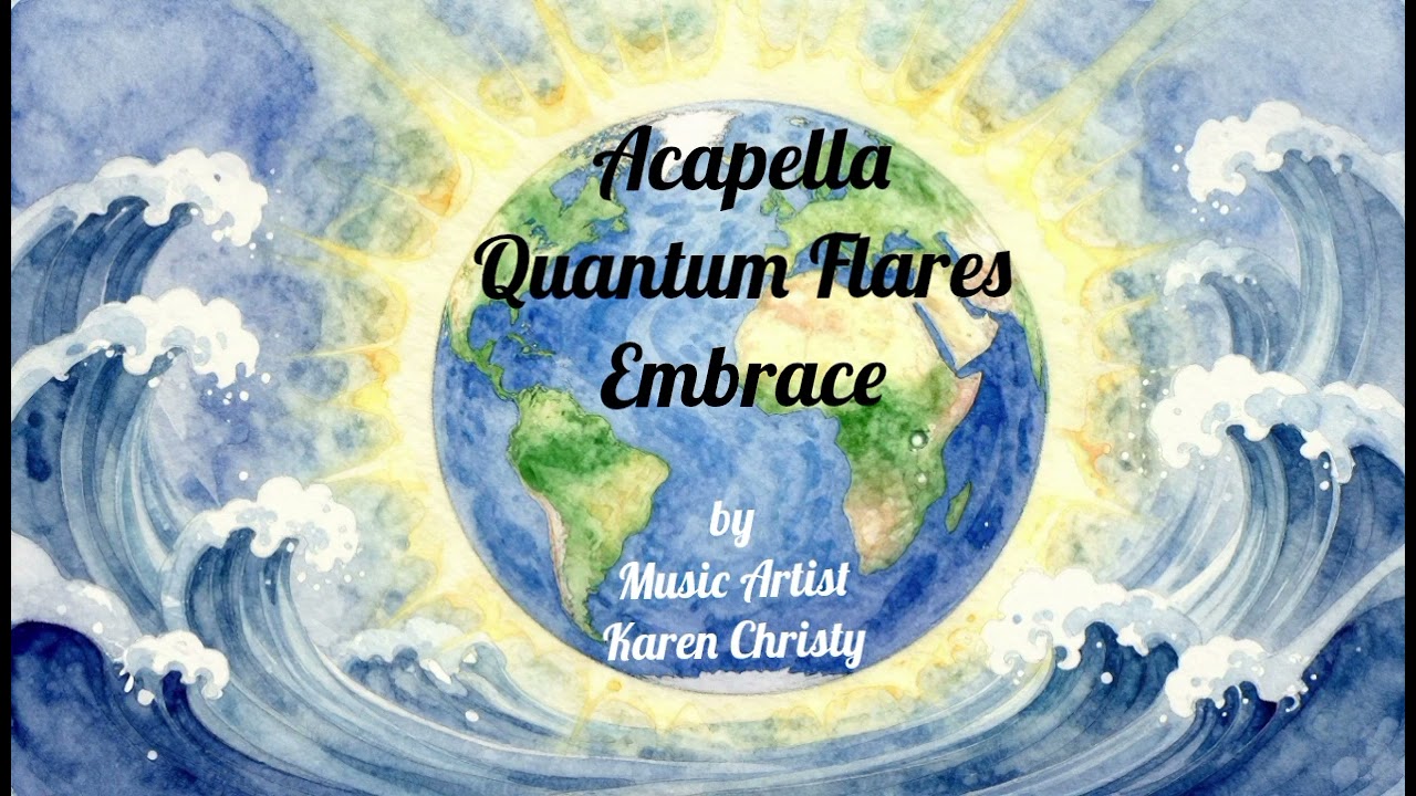 Acapella Quantum Flares Embrace ~ by Music Artist Karen Christy