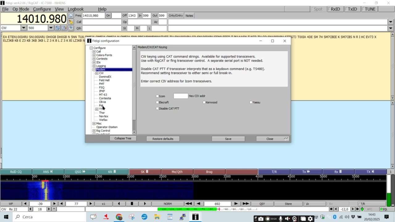 IC 7300 FLDIGI Setup 2 Parte