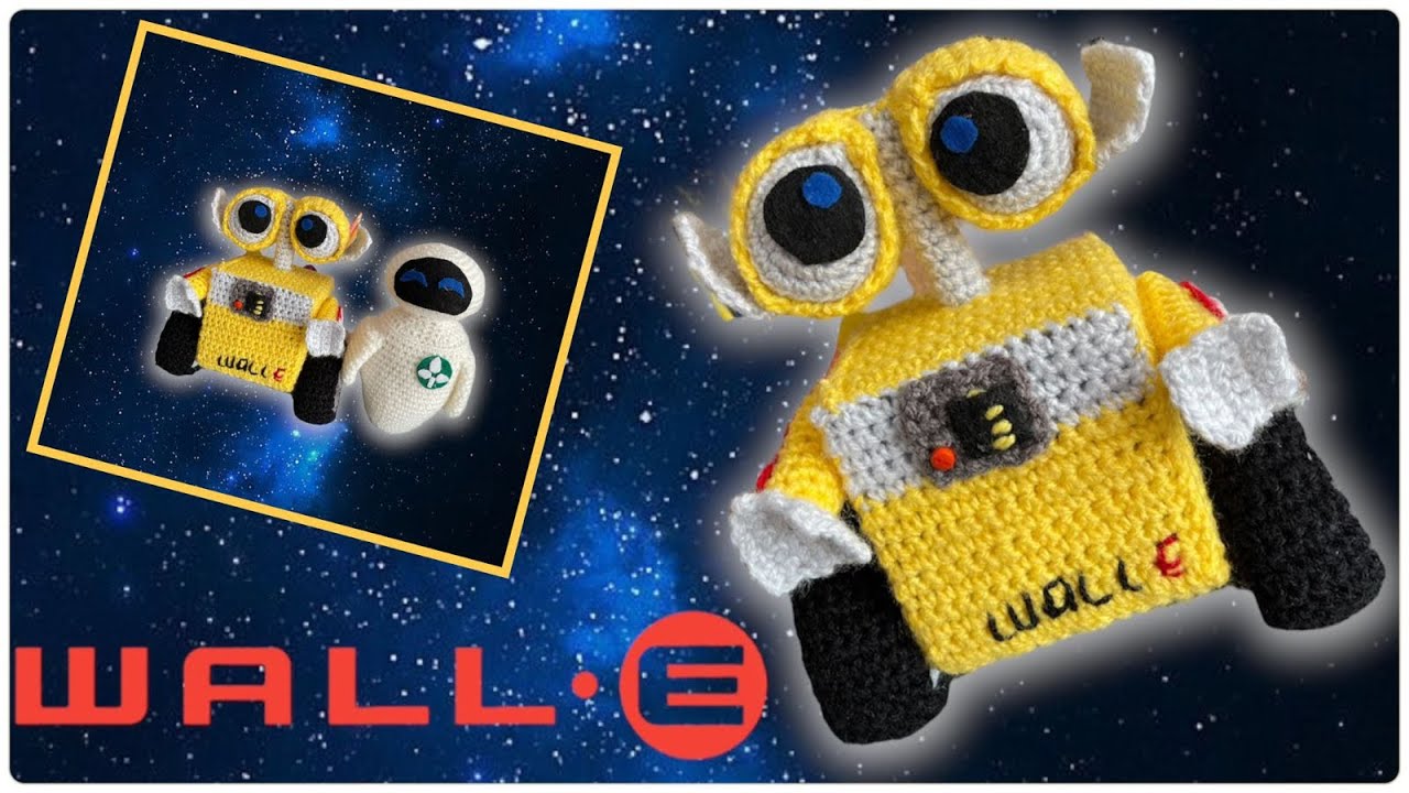 Como tejer a WALL E de Disney Amigurumi paso a paso tutorial crochet