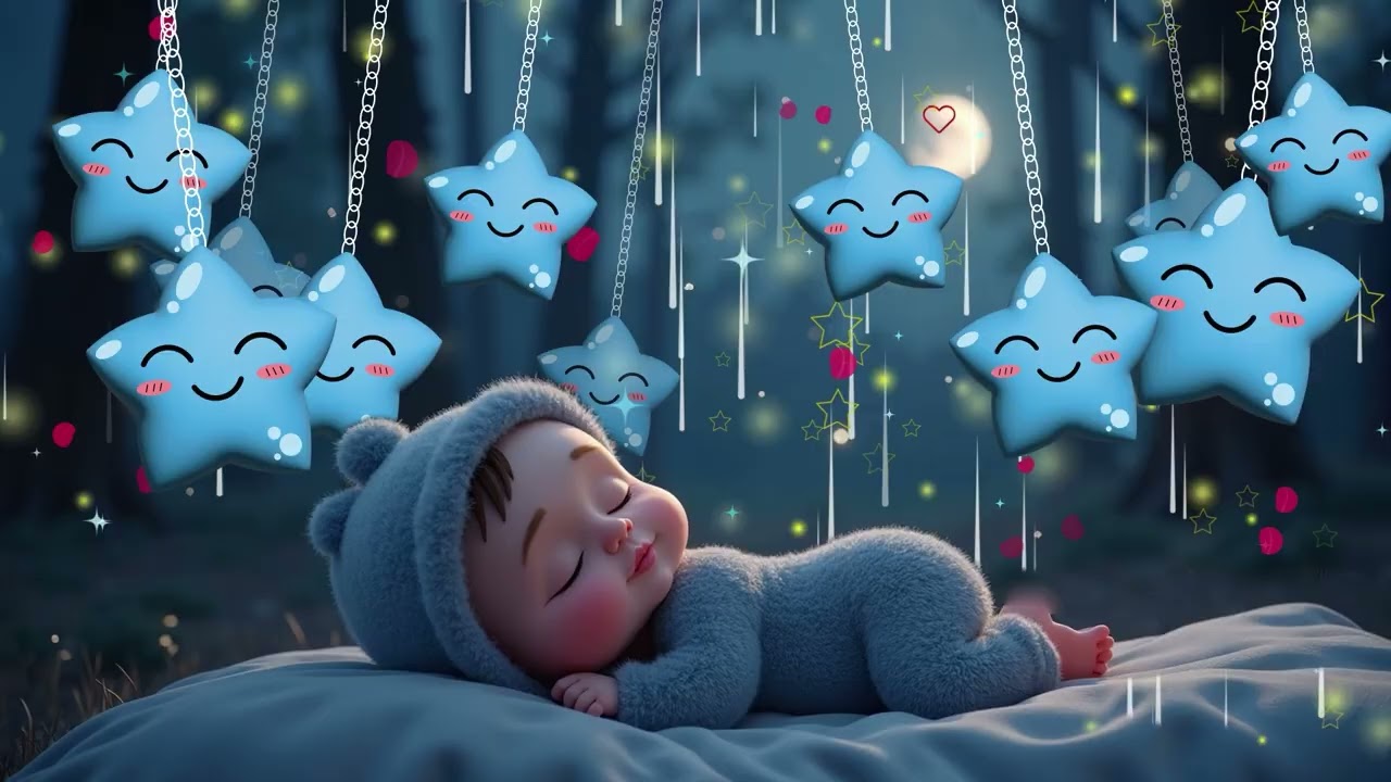 Mozart Brahms Lullaby 💤 Soothing Baby Music🎵 Sleep Instantly in 3 Minutes 🌙 Overcome Insomnia