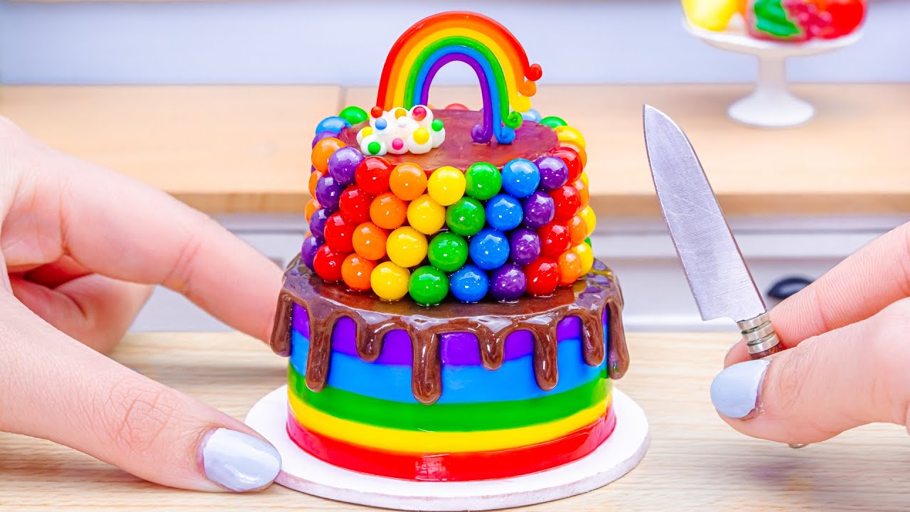 🌈So Yummy Rainbow Chocolate Cake 🌈 How To Make Chocolate Cream Dessert 🍉 Wonder Cake