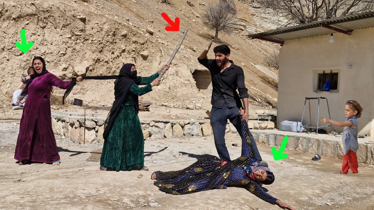 Ali confronts his first wife and her evil mother to protect his second wife