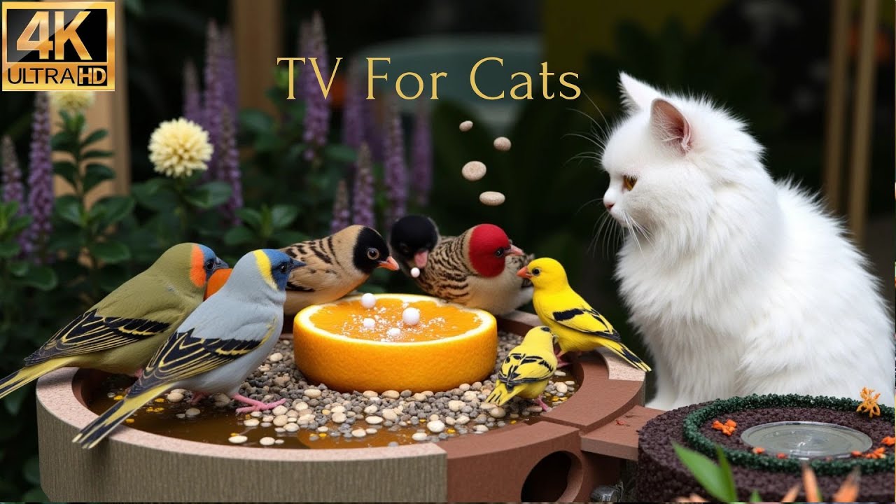 Magical Cat TV 😺 Adorable Birds & Squirrels Go Wild 🐦 Perfect 4K HDR Video for Cats to