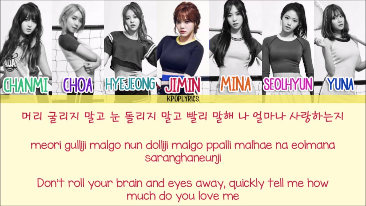AOA - Luv Me [Eng/Rom/Han] Picture + Color Coded HD