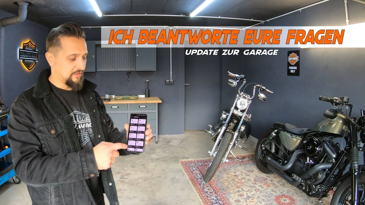 Neues aus der Garage ! | Ich beantworte eure Fragen !  | HarleyVlog