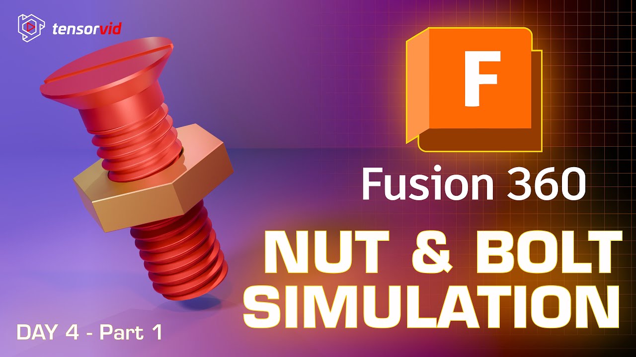 How to create a Nut and Bolt in Fusion 360 Tutorial for Beginners - Part 1