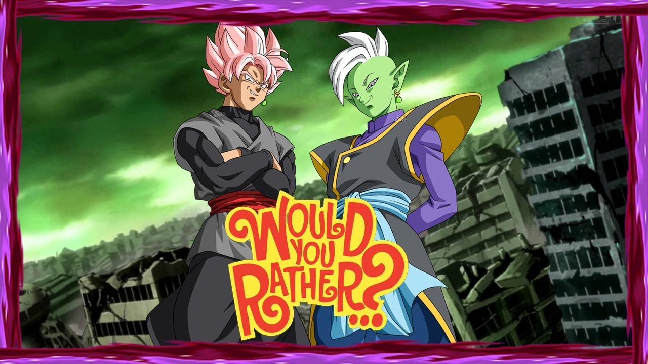 Rosé Goku Black и Zamasu играют в «Whole You Rather?»
