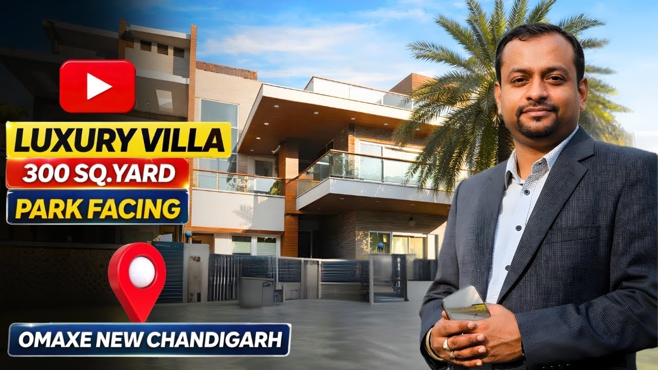 300sq.yard Luxury Villa | Park Facing Home | Home Theatre | Omaxe Phase 1 New Chandigarh #realestate