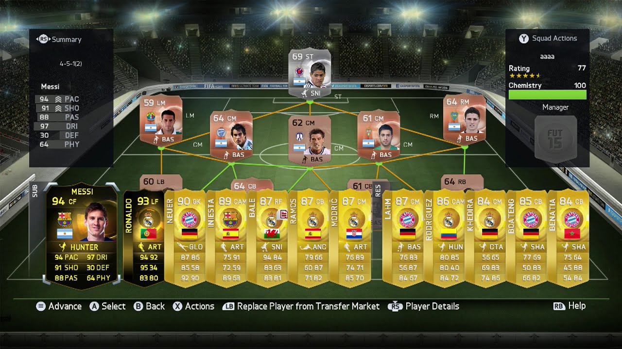 فيفا 15 التميت تيم | اللعب  بالمهكر في الدفيجن مع تشكيلة برونزية !! FIFA15 UT