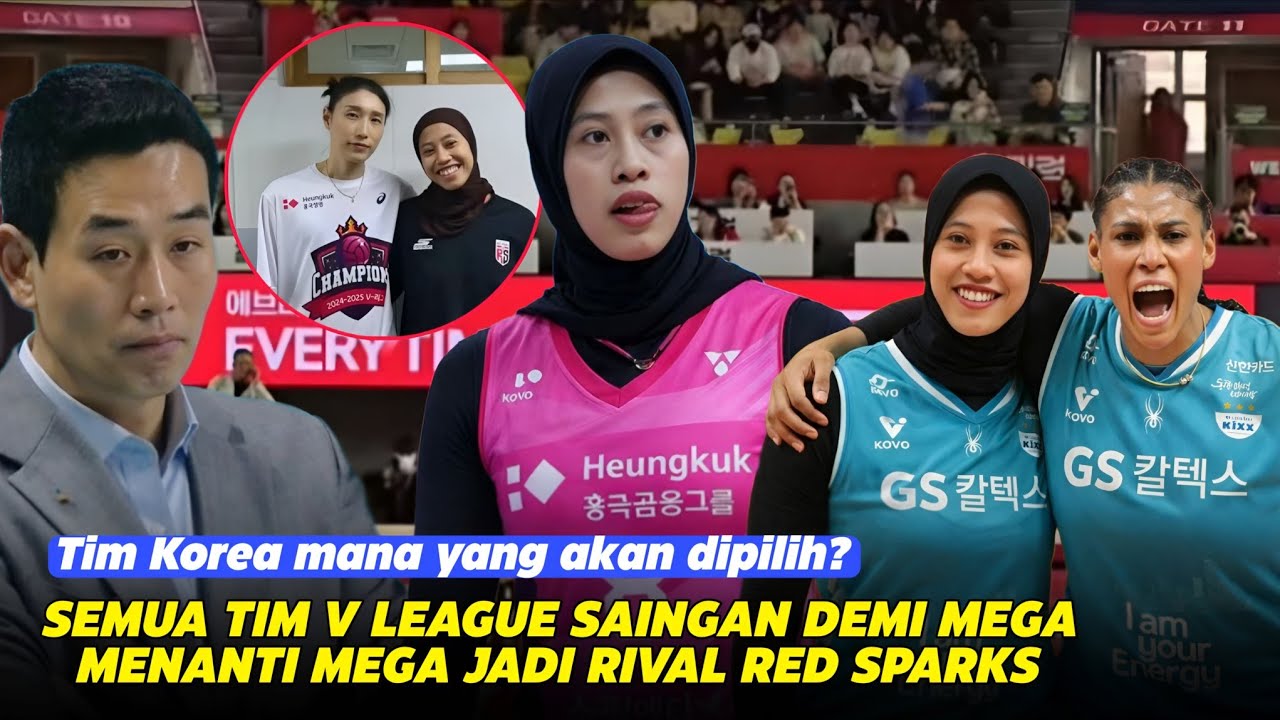 Jadi Rebutan Tim V League😱‼️Mega Bisa Join Pink Spiders & GS Caltex🤔Naver: Dia Bisa Jadi Kunci Juara