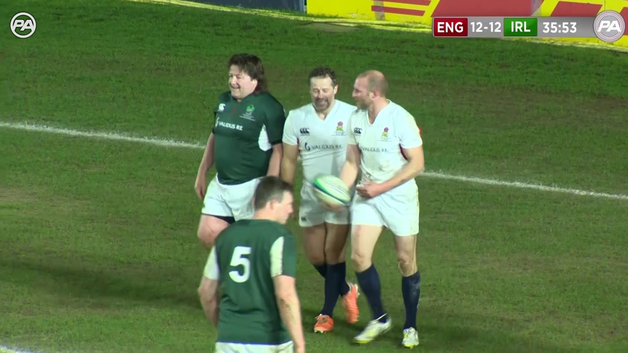 Dan Scarborough TRY England Legends v Ireland Legends