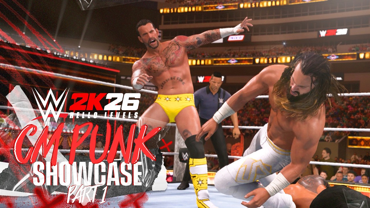 Видеообзор игрового процесса WWE 2K26, часть 1 — Вступление — WrestleMania 41 — В мгновение ока