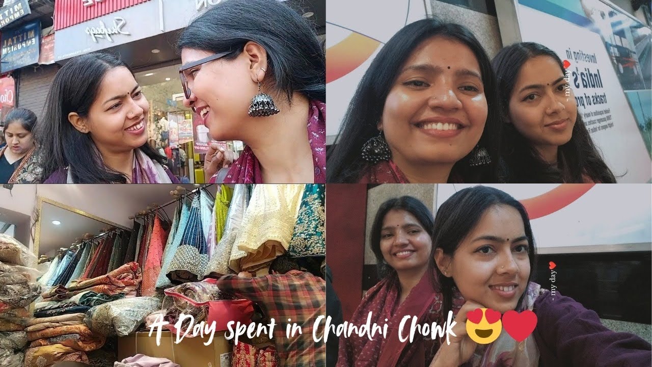 Girls day out at Chandni chowk 💛 | Street food + shopping
