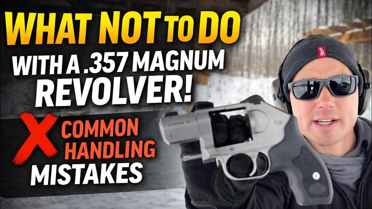 Ошибки при стрельбе из револьвера .357 Magnum, которые могут привести к серьёзным травмам!
