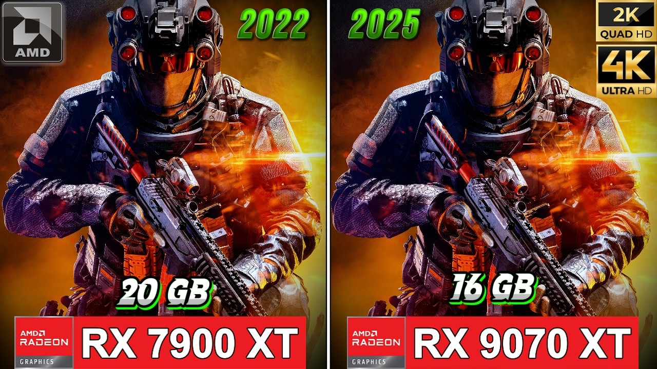 WORTH TO UPGRADE TO RX 9070 XT FROM RX 7900 XT? 10 Games Comparison test, on 1440p, and 2160p.