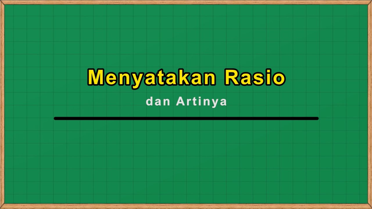 Menyatakan Rasio dan Artinya