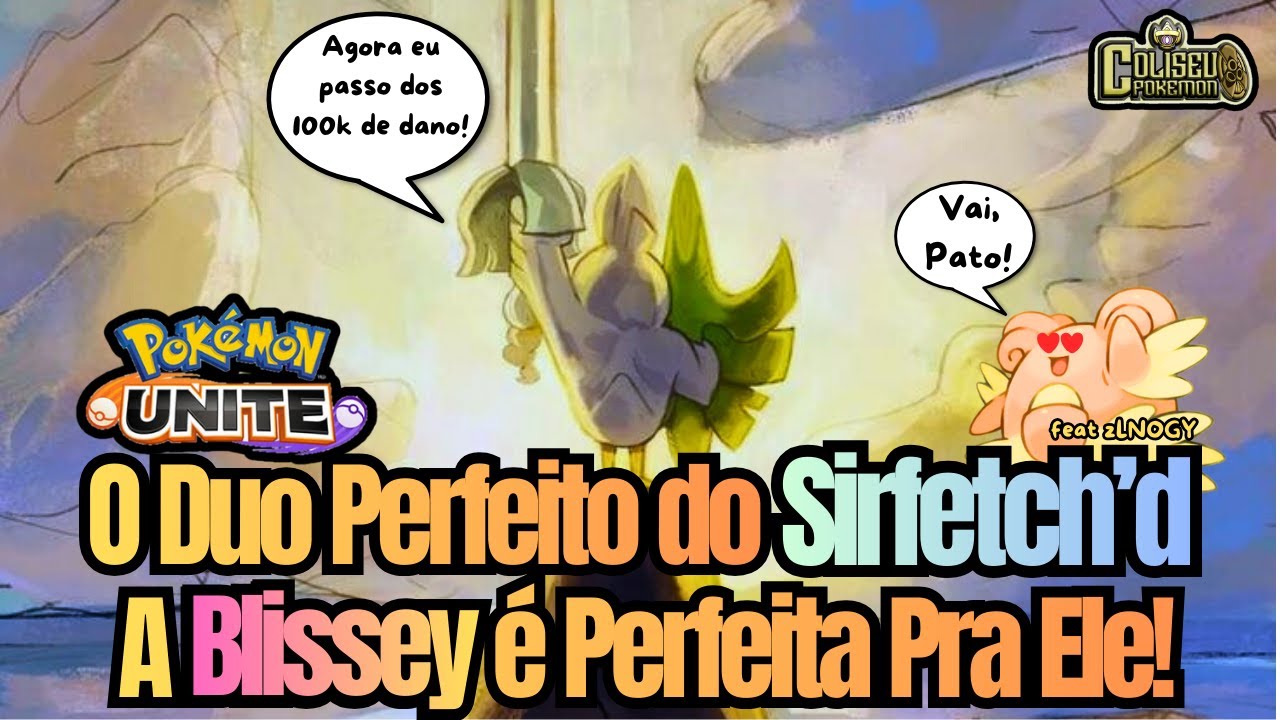 O Par Perfeito do Sirfetch'd é a Blissey! Esse Duo Promete! Pokemon Unite Gameplay #pokemon
