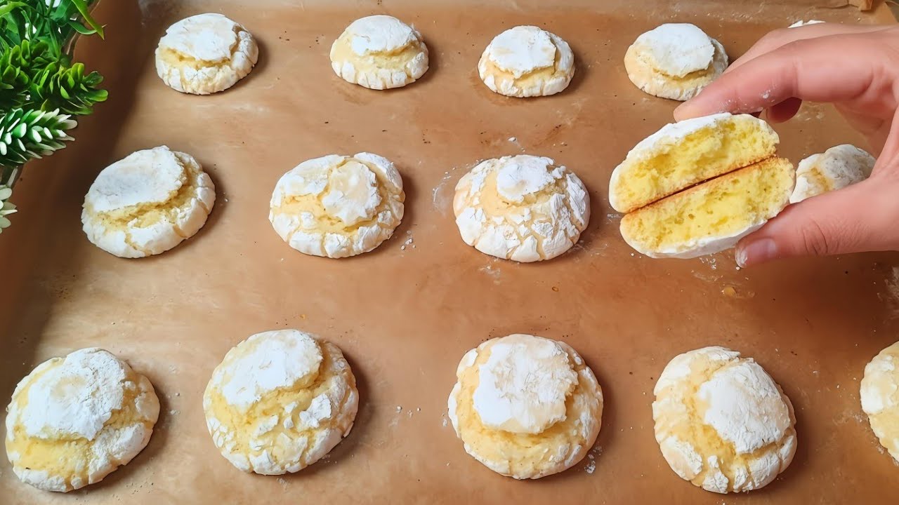 غريبة الحامض معشوقة الجماهير 🍋 ببيضة واحدة بدون سميدة او دقيق الفينو ساهلة إقتصادية كذوب في الفم 