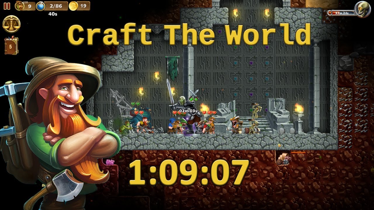 Craft The World Speedrun - Level 1 in 