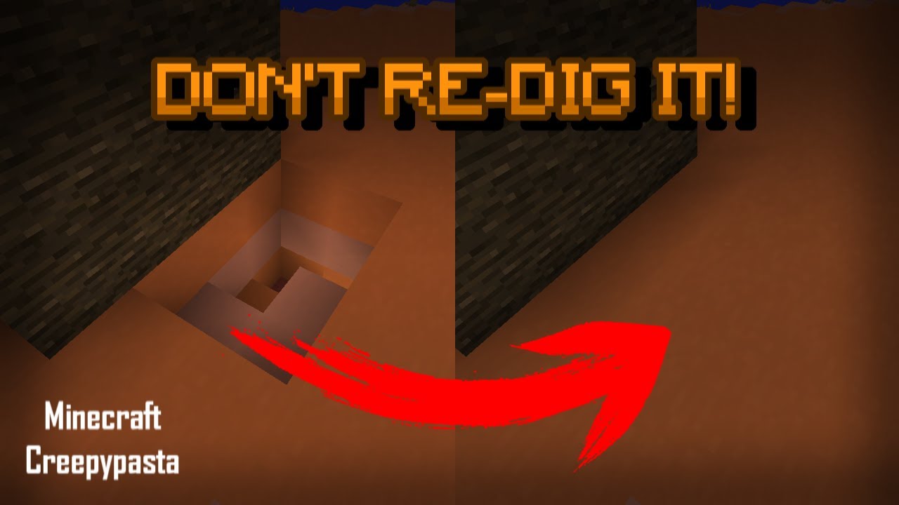 If Your Mineshaft Disappears, DON'T REDIG IT! Minecraft Creepypasta