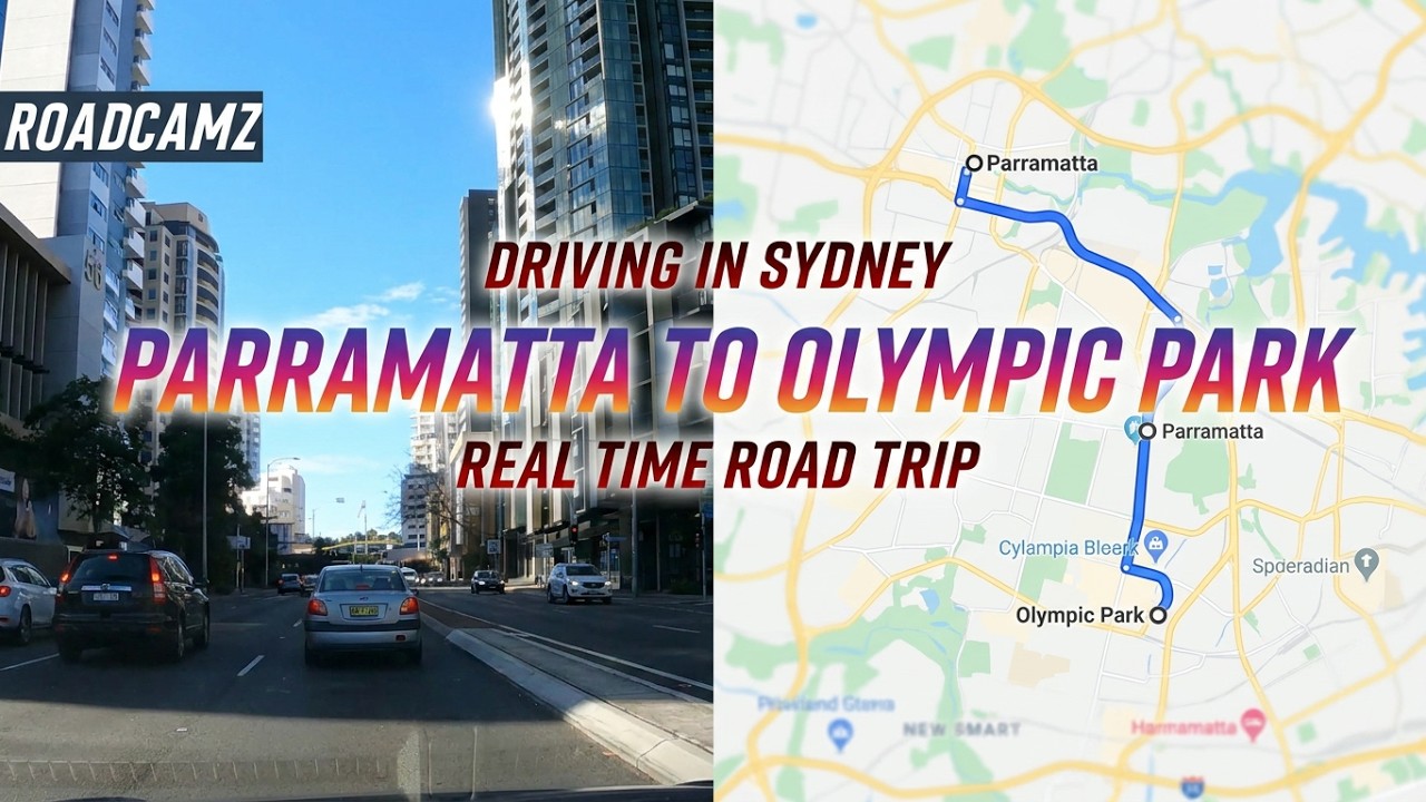 Driving in Sydney | Parramatta to Olympic Park | 🚗 🇦🇺 4k