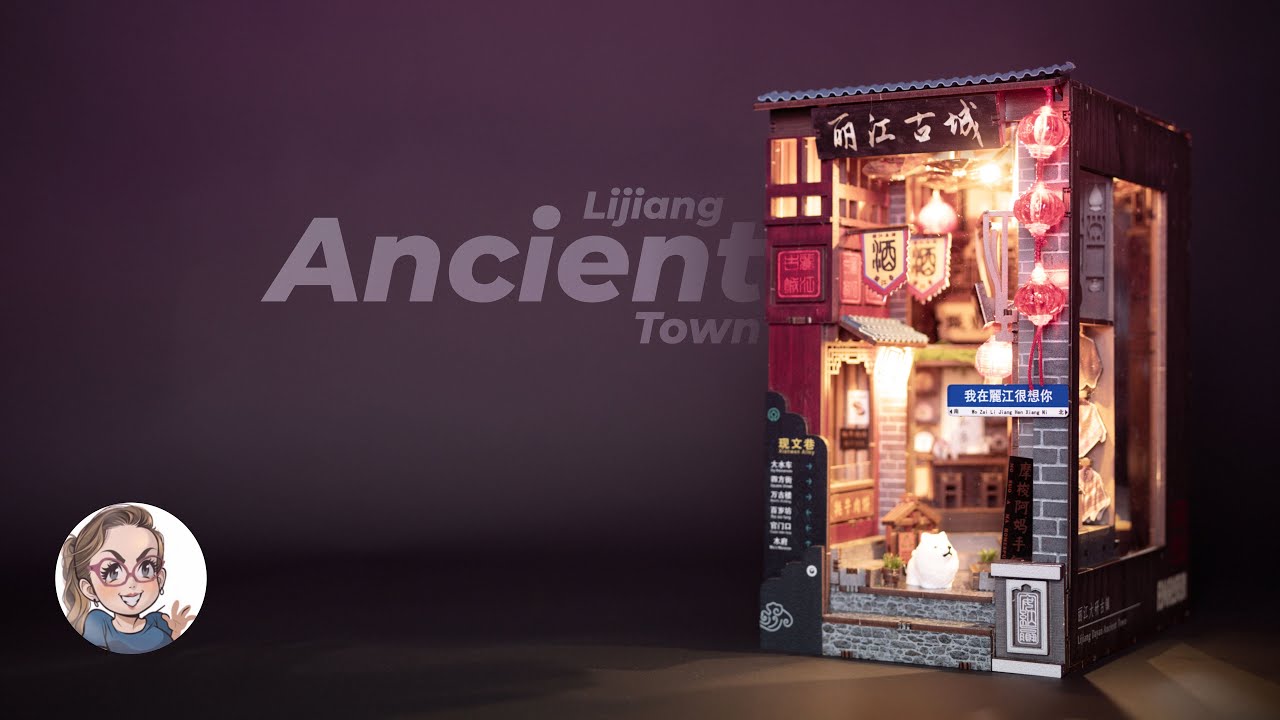 Starożytne miasto Lijiang | Zestaw do samodzielnego wykonania miniaturowego domku dla lalek autor...