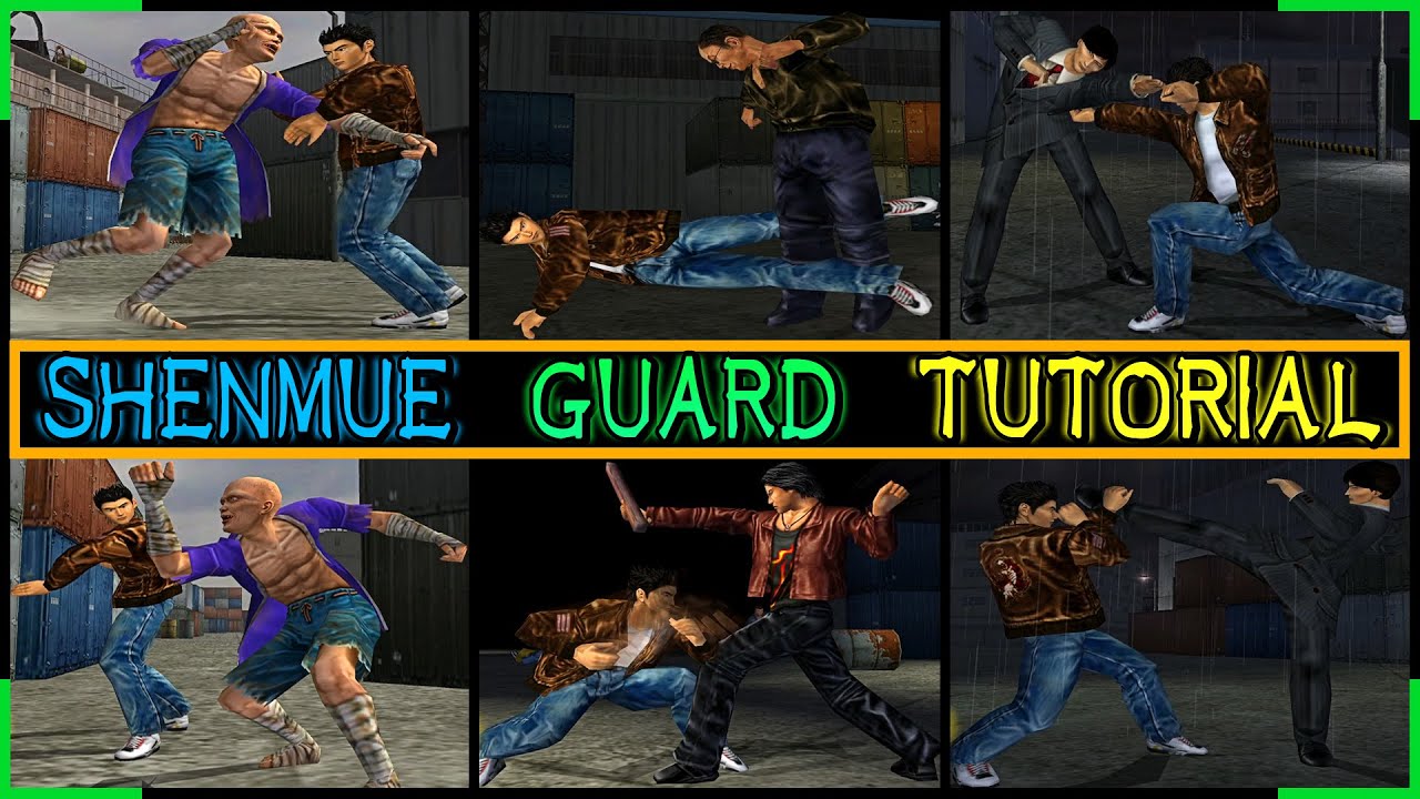 Shenmue - How to guard Block, dodge, armlock, counter and more Combat tutorial