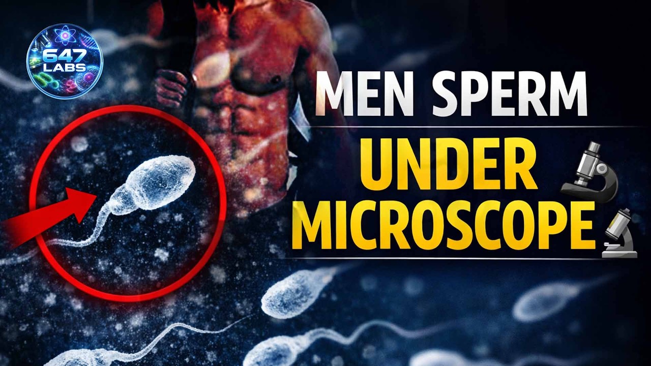 This is Live Men Sperm Cells Under Microscope @647labs