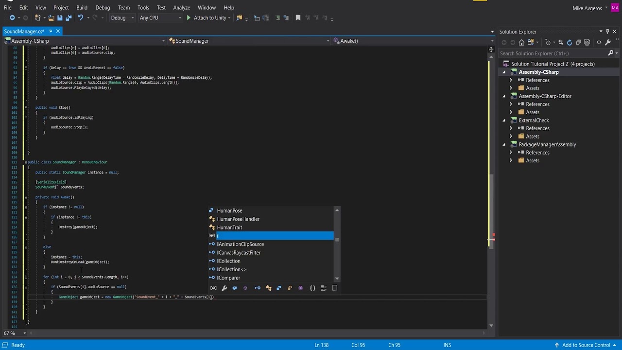 Game Audio Development With Unity: Episode 1 - How To Create A Sound Manager
