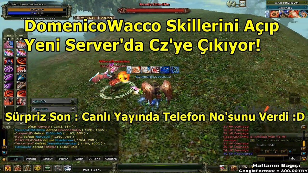 DomenicoWacco Yeni Server'da Cz'ye &Ccedil;ıkıyor S&uuml;rpriz Sonlu! &Ouml;zel Pk Anları | Knight Online