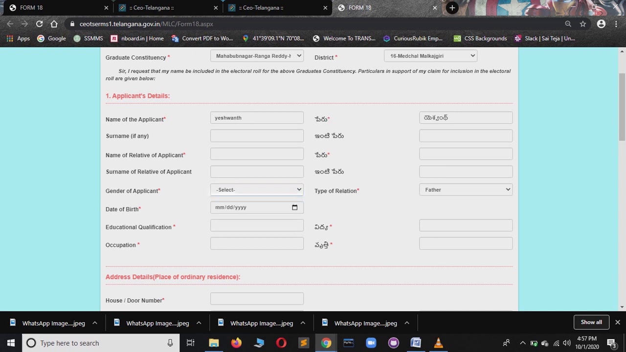 How to register MLC Voter Registation online for 2020 | Graduate ML Voter