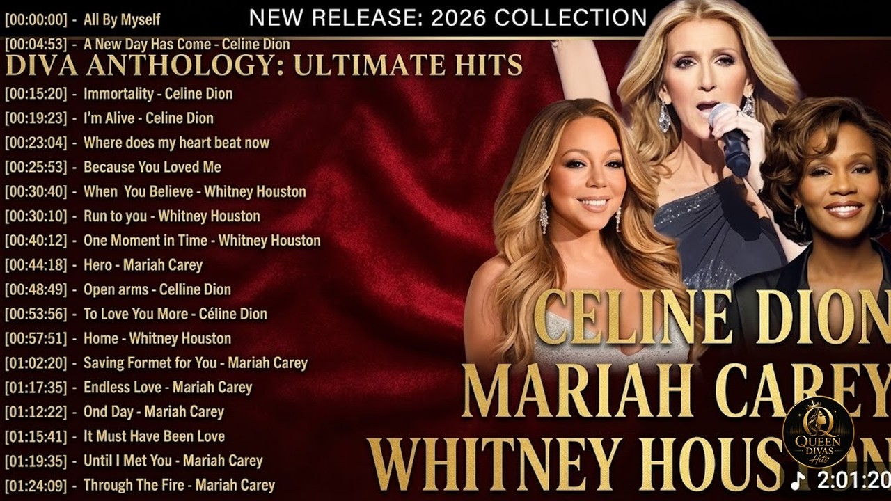 Whitney, Mariah, Celine: The Divas Greatest Hits - 80s & 90s Best Love Songs