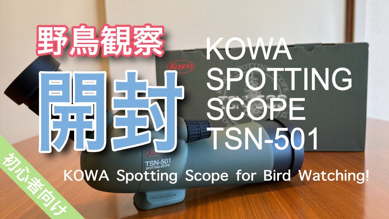 【開封動画】野鳥観察するためにフィールドスコープを購入しました | KOWAスポッティングスコープ | Unboxing: KOWA Spotting Scope for Bird Watching!