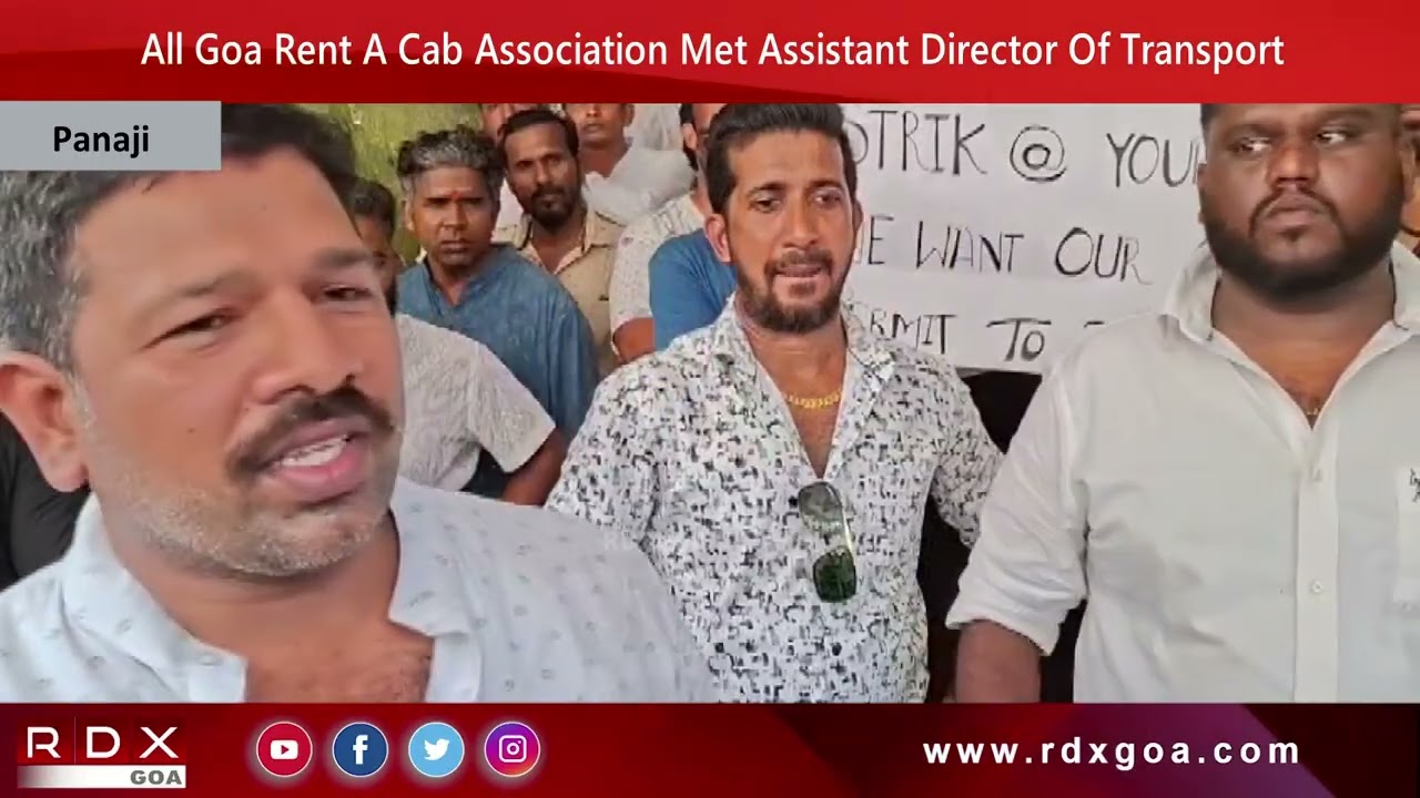 All Goa Rent A Cab Association Met Assistant Director Of Transport