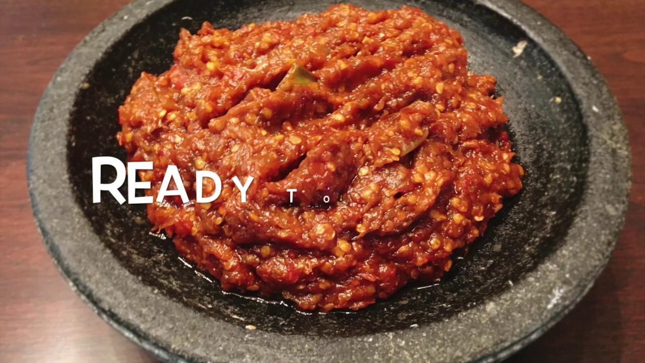 Homemade Indonesian Spicy Chili Paste (Sambal)