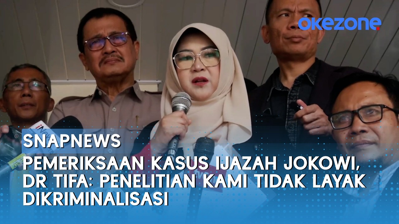 Pemeriksaan Kasus Ijazah Jokowi, dr Tifa: Penelitian Kami Tidak Layak Dikriminalisasi