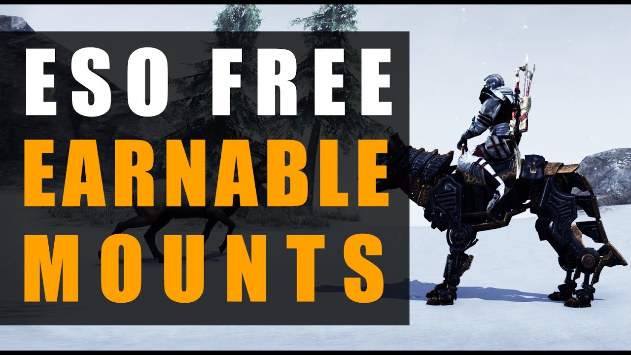 ESO - All FREE Earnable Mounts