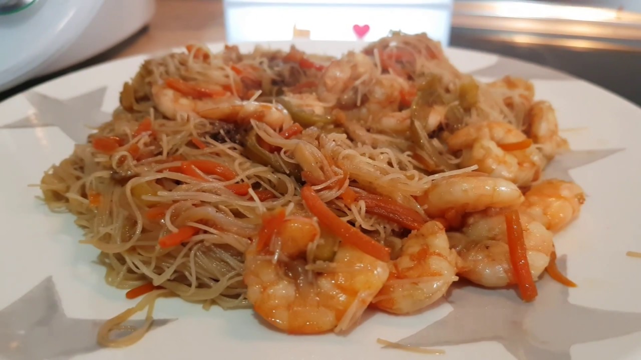 FIDEOS DE ARROZ CHINOS EN THERMOMIX/ FIDEOS DE ARROZ CON VERDURAS Y GAMBAS/ FIDEOS CHINOS THERMOMIX