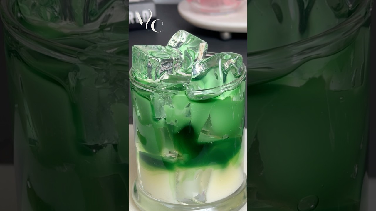 Part 2 is here! This drink-inspired sensory candle looks just like iced matcha&mdash;tempting, right?