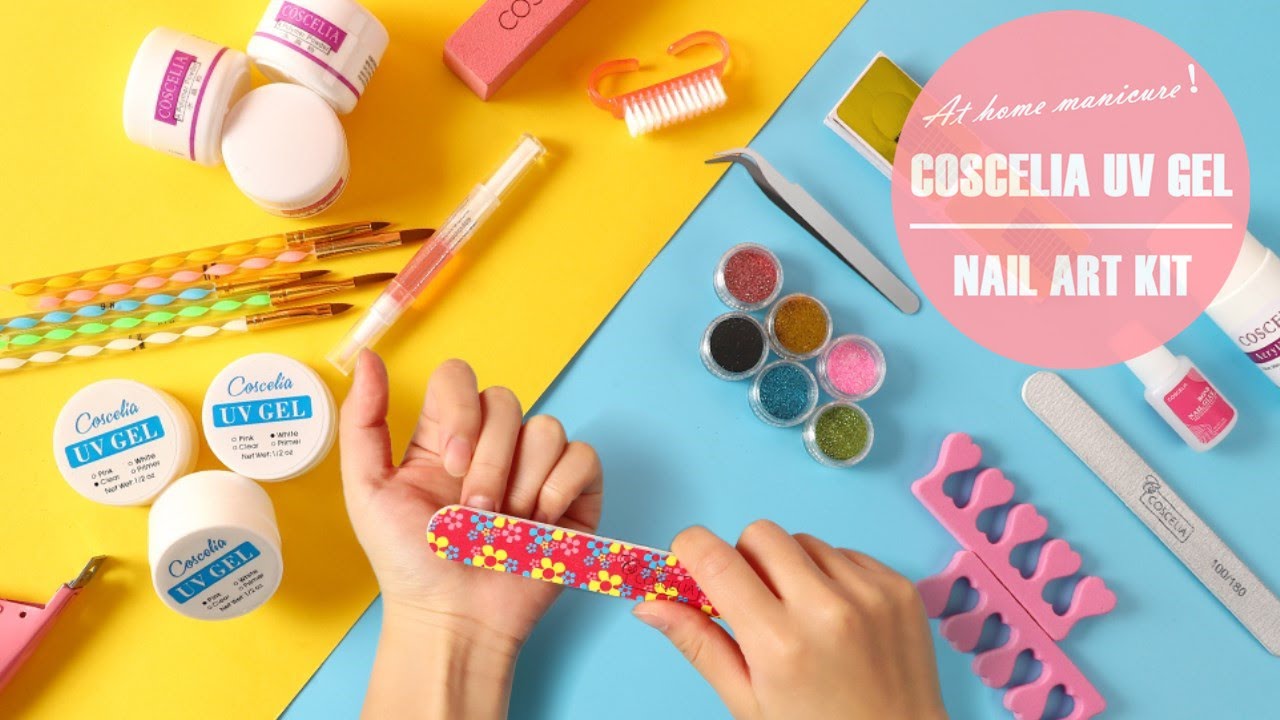 UV Gel Nail Art Kit + 36W UV Lamp Tmart Review | COSCELIA👍