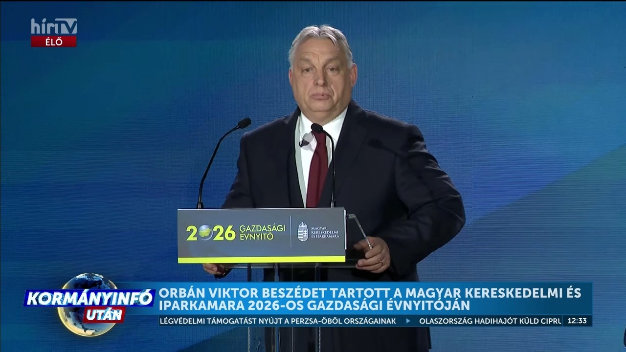 Gazdasági Évnyitó - Orbán Viktor kormányfő beszéde  - HírTV